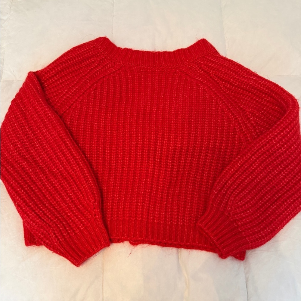 Red Cozy Knit Cardigan Sweater from Jessica Simpson - Picture 4 of 4